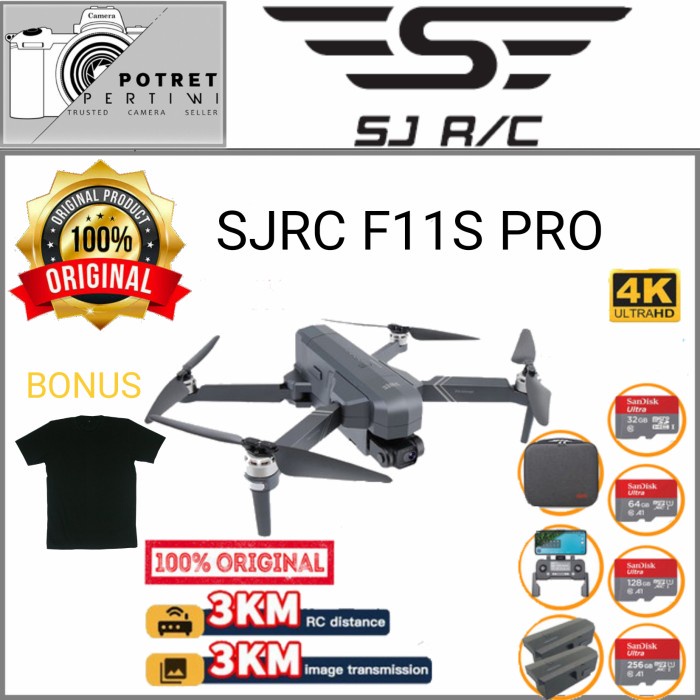 Jual Sjrc F11s 4k Pro Sjrc F11s Pro Ptz 4k 3km Version Eis Antishake