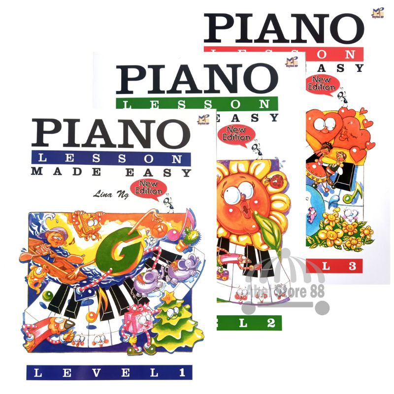 Jual W2O PIANO LESSON MADE EASY LEVEL 1/2/3 LINA NG - BUKU MUSIK ...