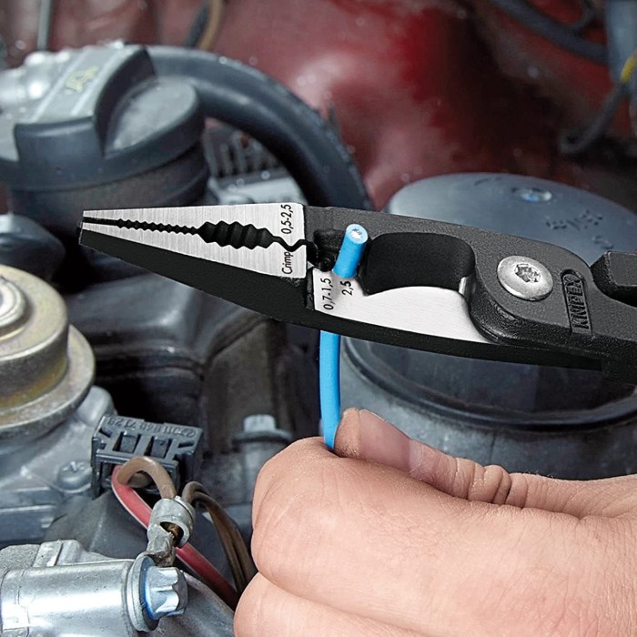 Jual Tang Kupas Kabel 13 81 200 KNIPEX Pliers for Electrical ...