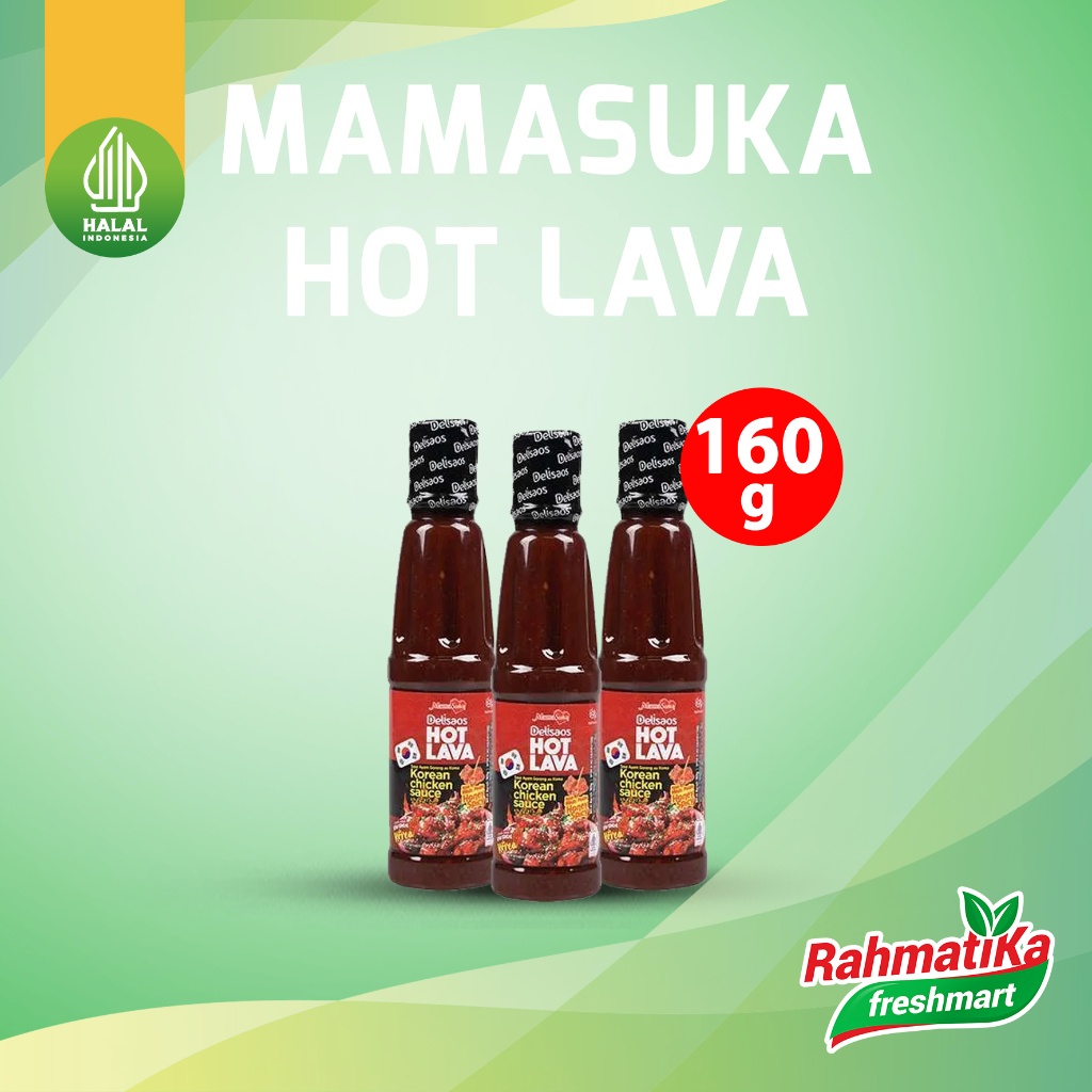 Jual Mamasuka Delisaos Hot Lava Saus Sambal Extra Pedas 160 Gr Btl