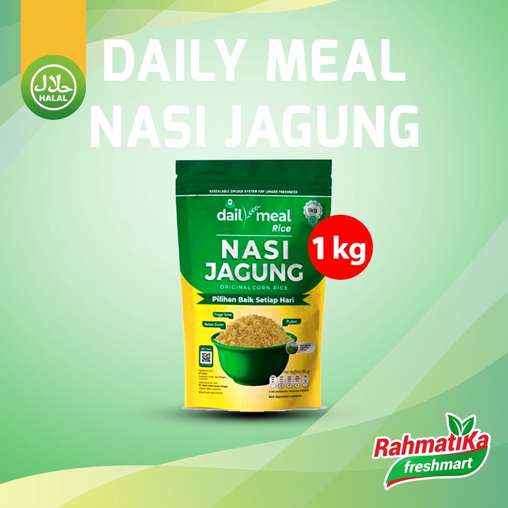 Jual Daily Meal Nasi Jagung Original / Corn Rice 1 Kg Shopee Indonesia