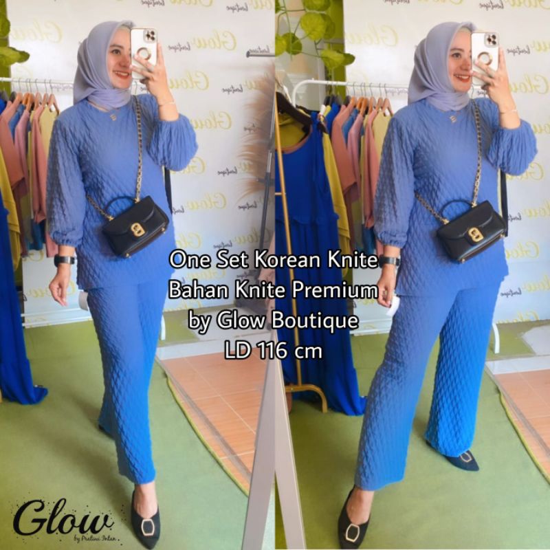 Jual One Set Korean Knite by Glow Boutique | Shopee Indonesia