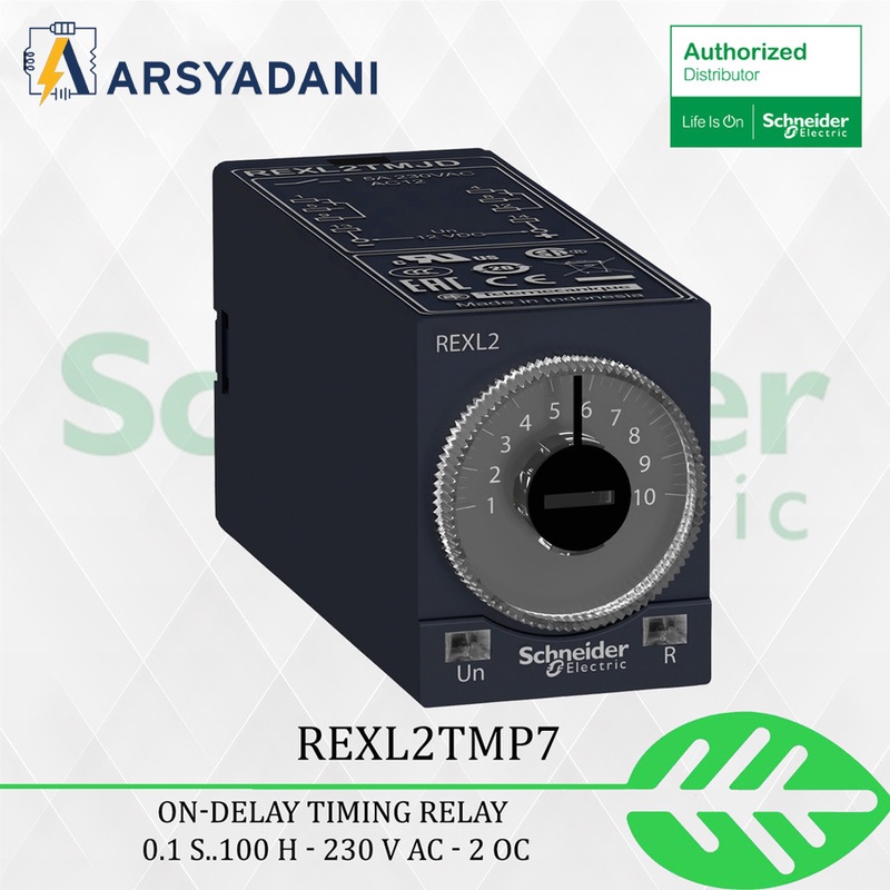 Jual REXL2TMP7 - SCHNEIDER ELECTRIC MINI PLUG-IN TIMER 2C/O 240VAC ...