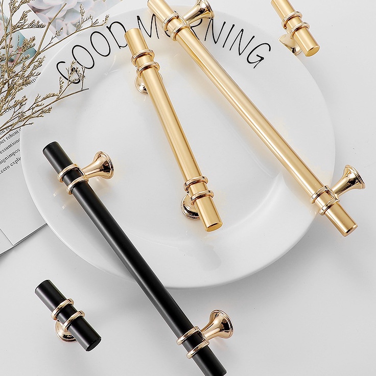 Jual Potongan Harga # Handle lemari Handle Emas Hitam Gold Black