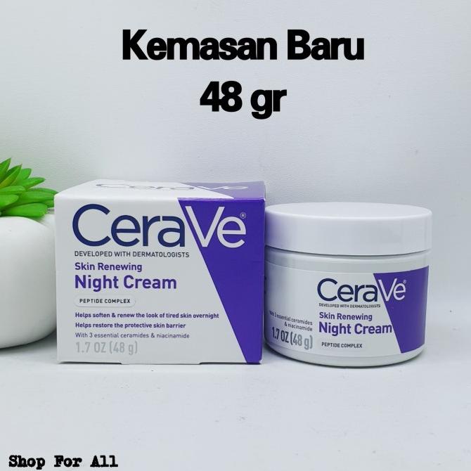 thumbnail image 2 of CeraVe Skin Renewing Night Cream – 1.7 Oz (5-Pack) – New In Box 2 of 6