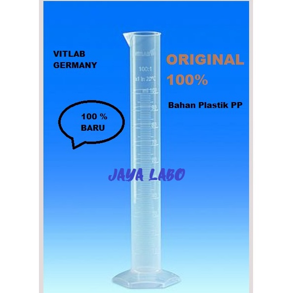 Jual Sale Gelas Ukur Plastik Vitlab Pp Vol 10 Ml Measuring Cylinder Gelas Takar Alat 7701