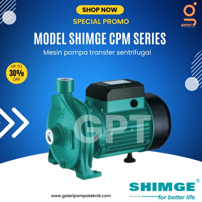 Jual Mesin Pompa Air Transfer Centrifugal Pump 1 Hp Shimge Cpm 158