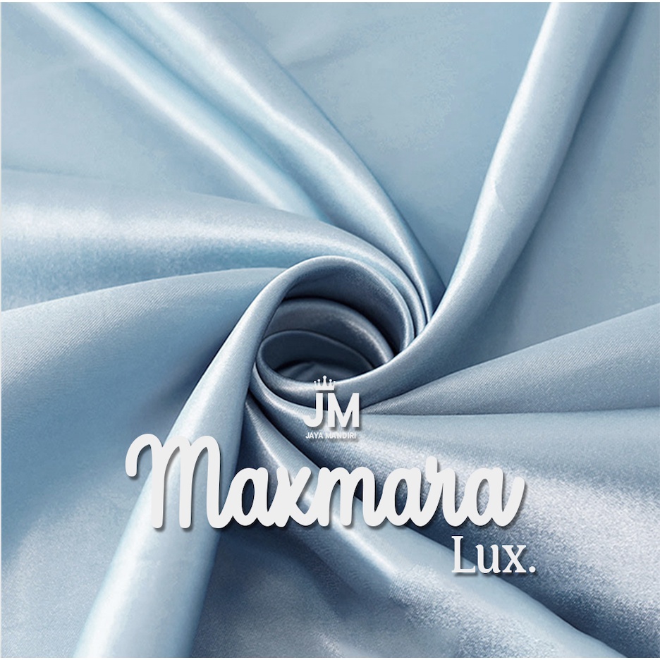 Jual Kain Maxmara Lux Satin Polos Premium Mengkilap Harga Per Yard Shopee Indonesia