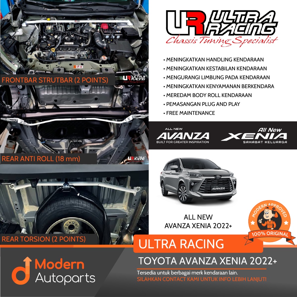 Jual PAKET Stabilizer Ultra Racing Avanza Xenia 2022+ 1 SET | Shopee ...