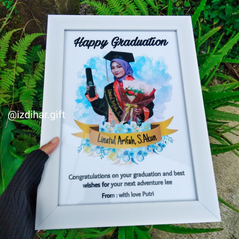 Jual DESAIN+CETAK+FRAME 10R (20x30cm) Kado Wisuda Ulang Tahun [CUSTOM ...
