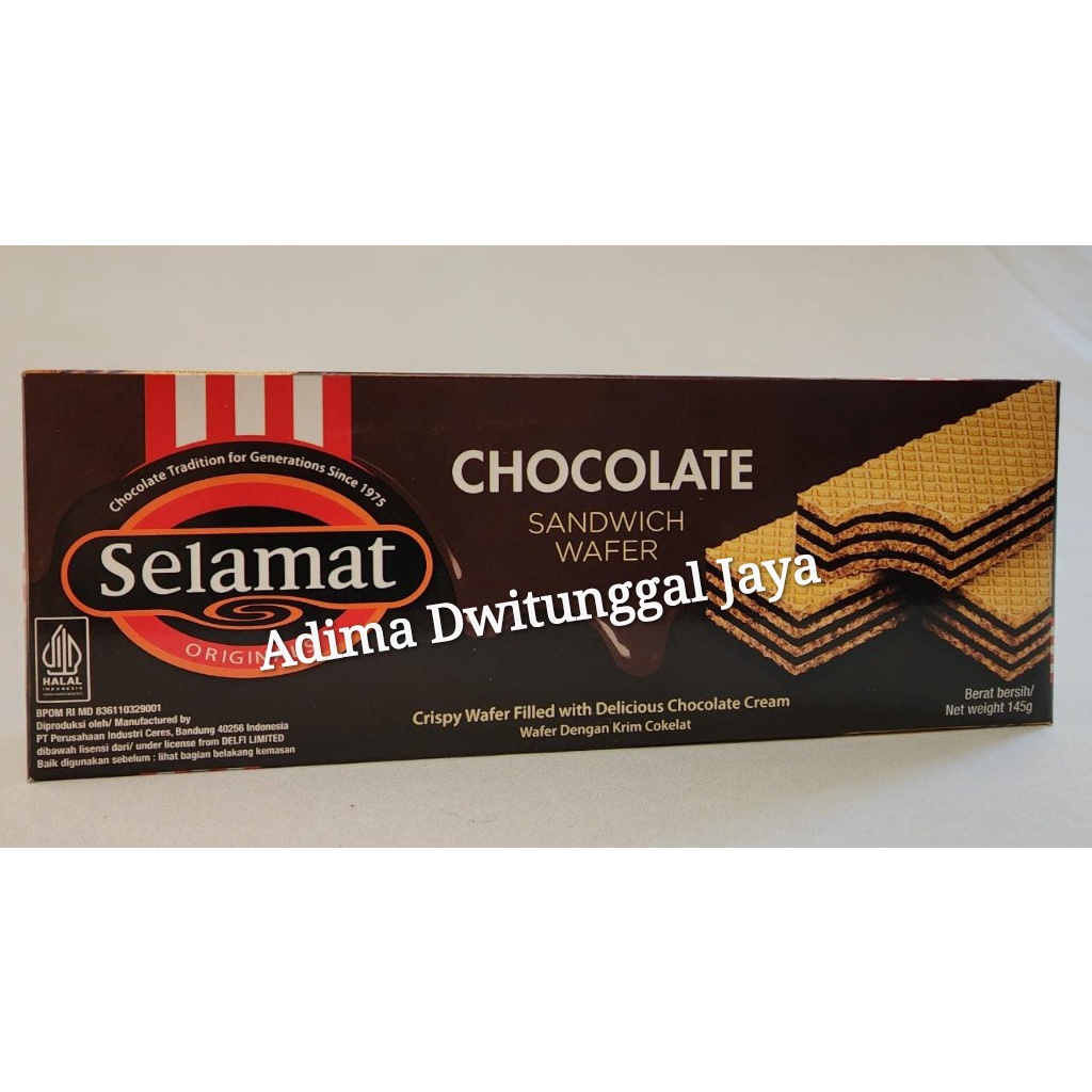 Jual Selamat Wafer Chocolate 145gr Shopee Indonesia