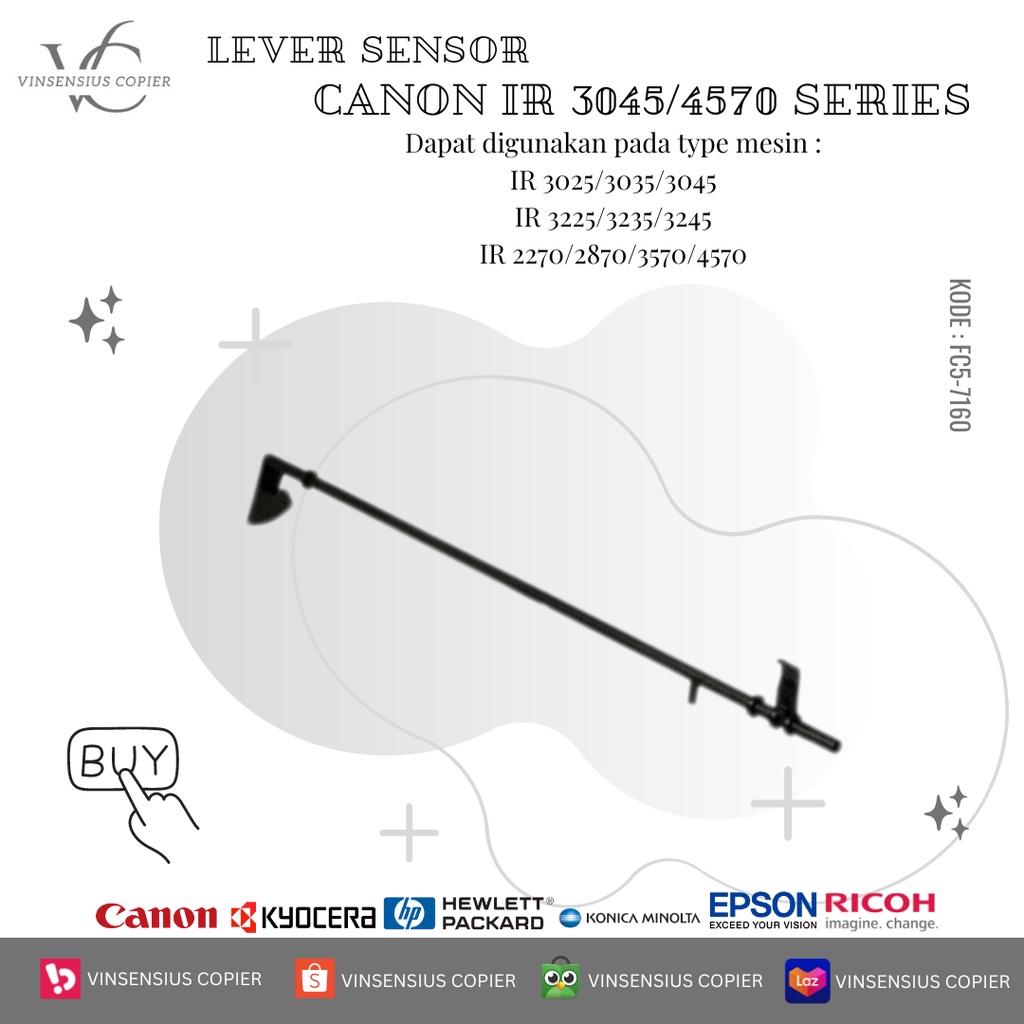 Jual LEVER SENSOR CANON IR 4570 SERIES | Shopee Indonesia