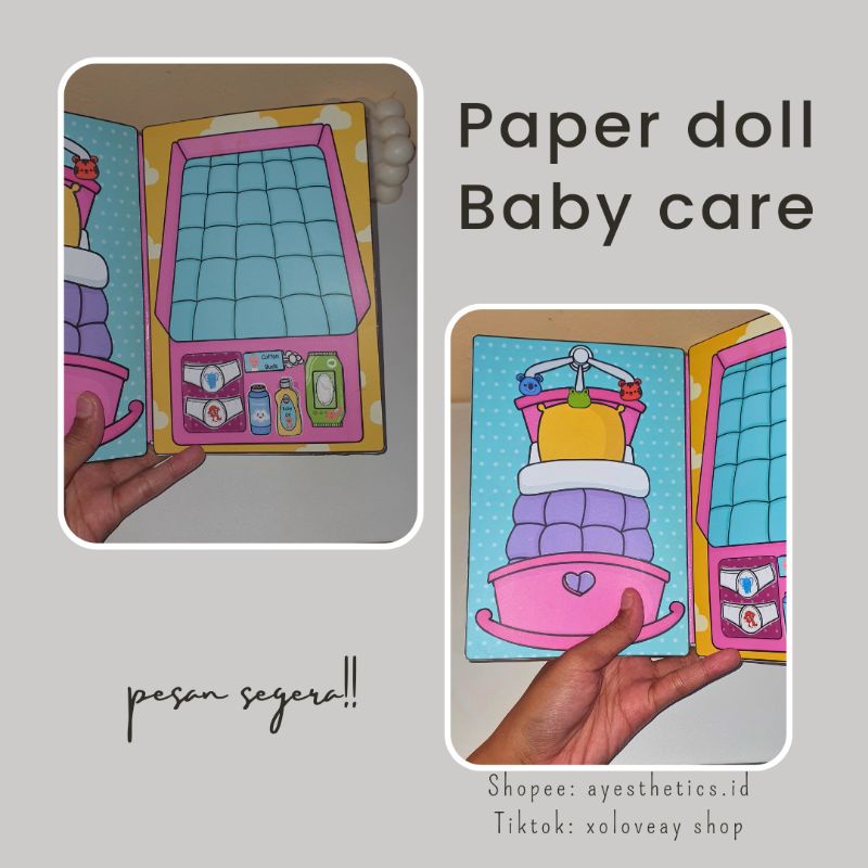 Jual PAPER DOLL BABY HOUSE MAINAN BONGKAR PASANG EDUKASI ANAK | Shopee ...