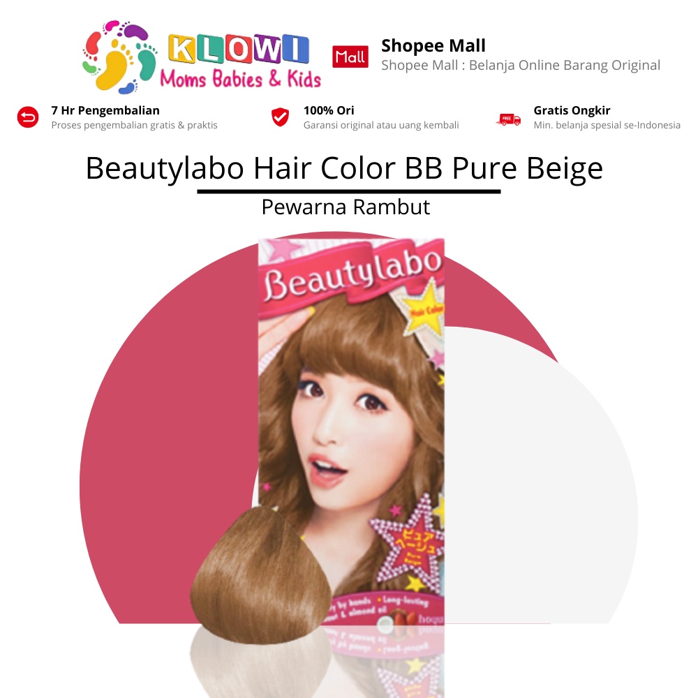 Jual Beautylabo Hair Color B8 Pure Beige Cat Rambut Pewarna Rambut