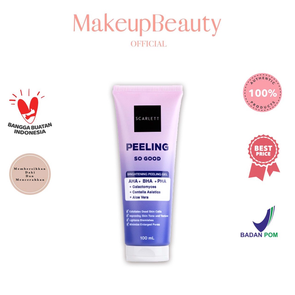 Jual SCARLETT Whitening Peeling Gel Peeling So Good 100ml Shopee