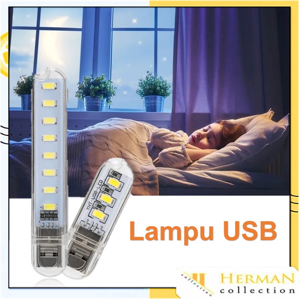 Jual Hc Lampu Led Usb Mini Mata Transparan Lampu Usb Led Model Cool White Lampu Emergency