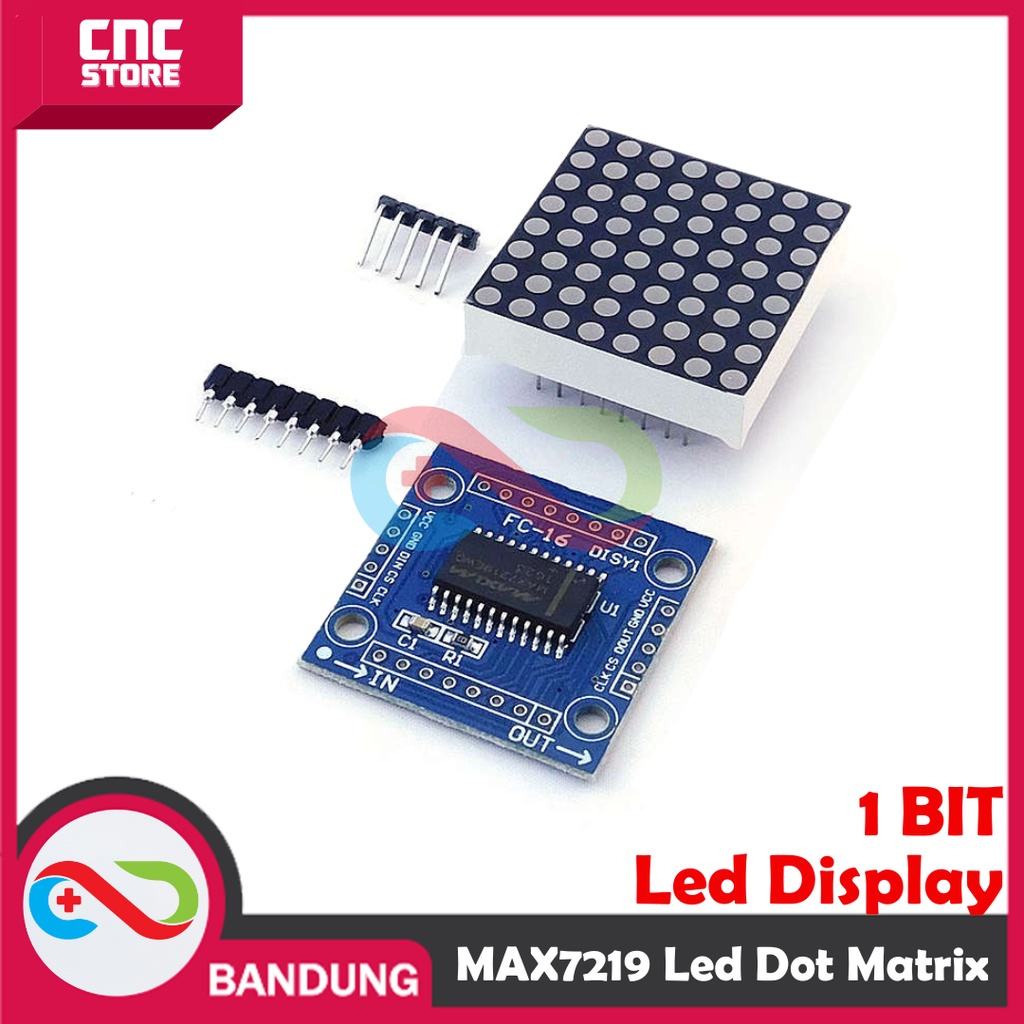 Jual MAX7219 MAX 7219 8x8 LED DOT MATRIX DISPLAY MODULE | Shopee Indonesia