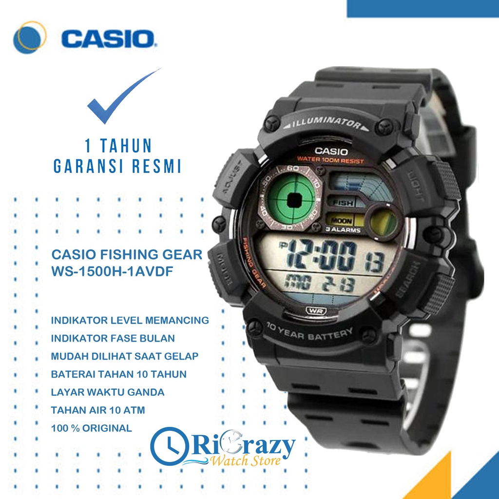 Harga jam casio fishing gear illuminator outlet