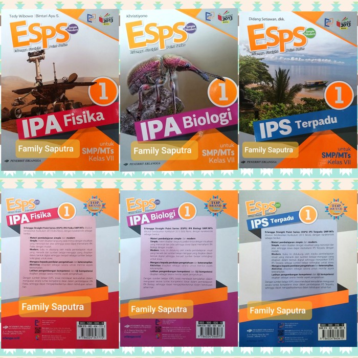 Jual Buku Esps Ipa Fisika Biologi Ips Terpadu Smp Mts Kelas 7 Vii 1