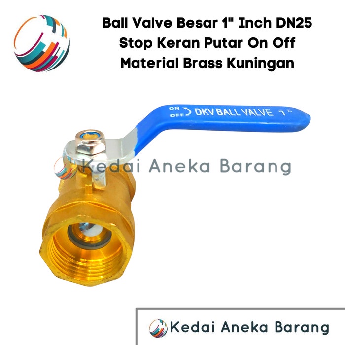 Jual Ball Valve Besar Stop Keran Kran Gas Air Brass Kuningan 1 1