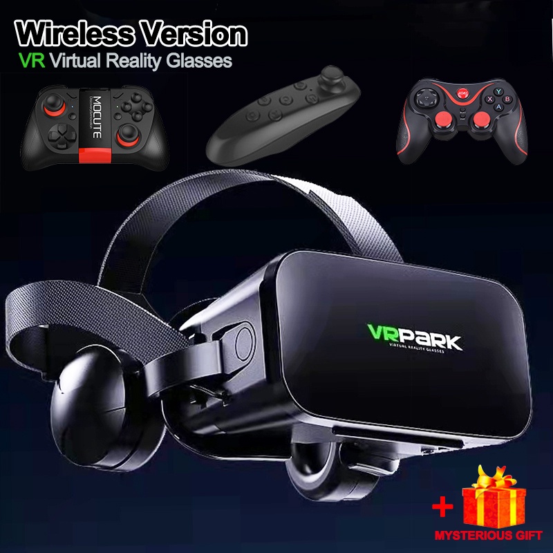 Jual Helm Headset Bluetooth VR, Universal Kacamata Virtual Reality ...