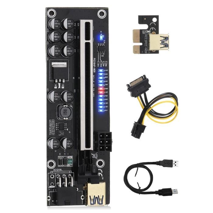 Jual Riser Pcie Vga 011s Usb 3.0 Gpu 10 Mining Capasitor | Shopee Indonesia