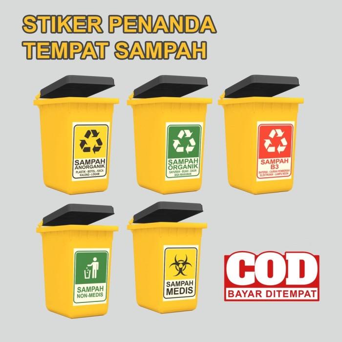 Jual Terlaris Ja152 Stiker Penanda Tempat Jenis Sampah Organik ...