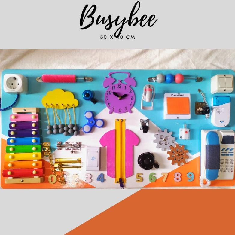 Jual Papan Busy Board Mainan Motorik Edukasi Tokomampir21 | Shopee ...