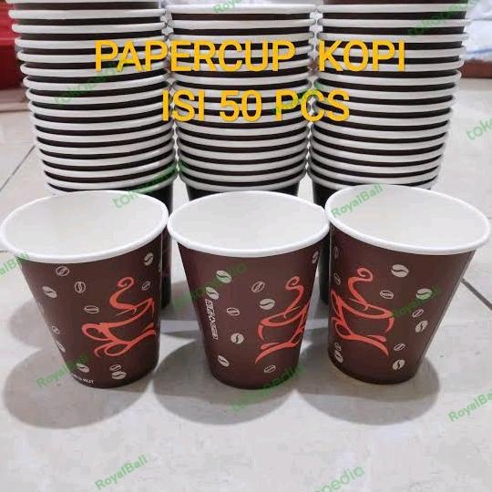 Jual @@@@] (1 dus )paper cup kopi dan teh 8 oz | Shopee Indonesia