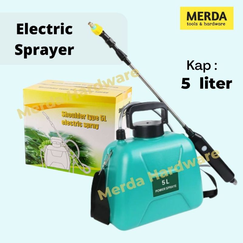 Jual Semprotan Rumput Elektrik 5 Liter Alat Semprot Cuci Mobil Gendong ...