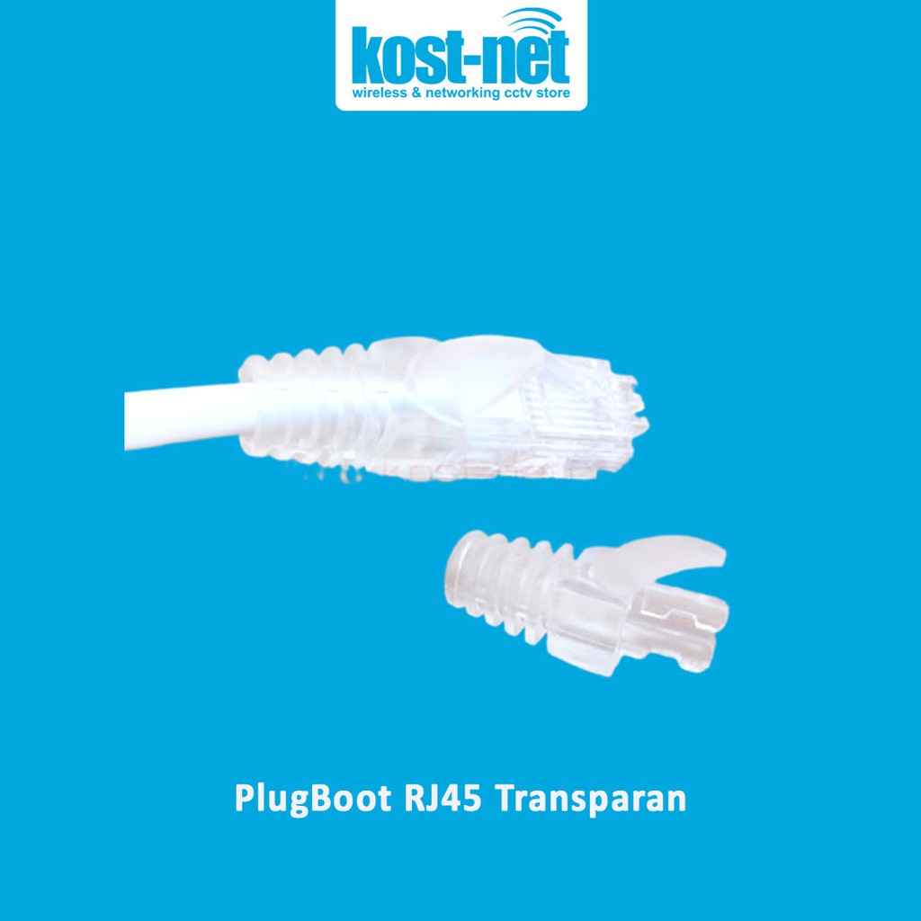 Jual Boot Plug RJ45 CAT5/CAT6 Transparan, Pelindung RJ45, Jaket, Cover ...
