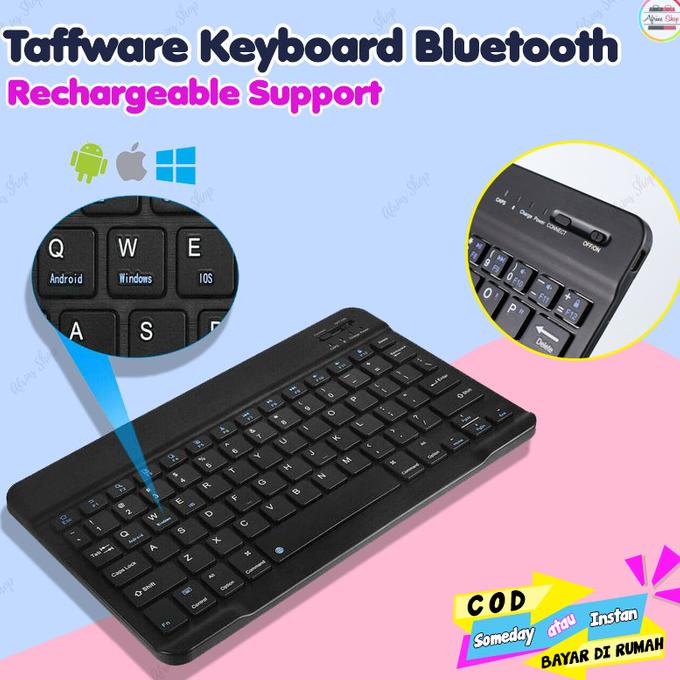 Jual Taffware Wireless Keyboard Bluetooth Mini | Shopee Indonesia