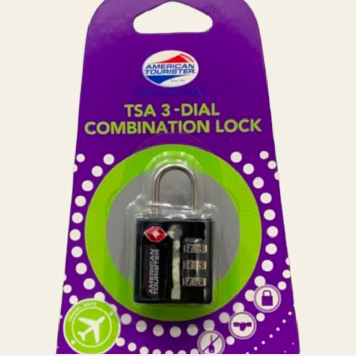 Jual Gembok TSA American Tourister AT Acc 3 Dial Lock_Black | Shopee ...