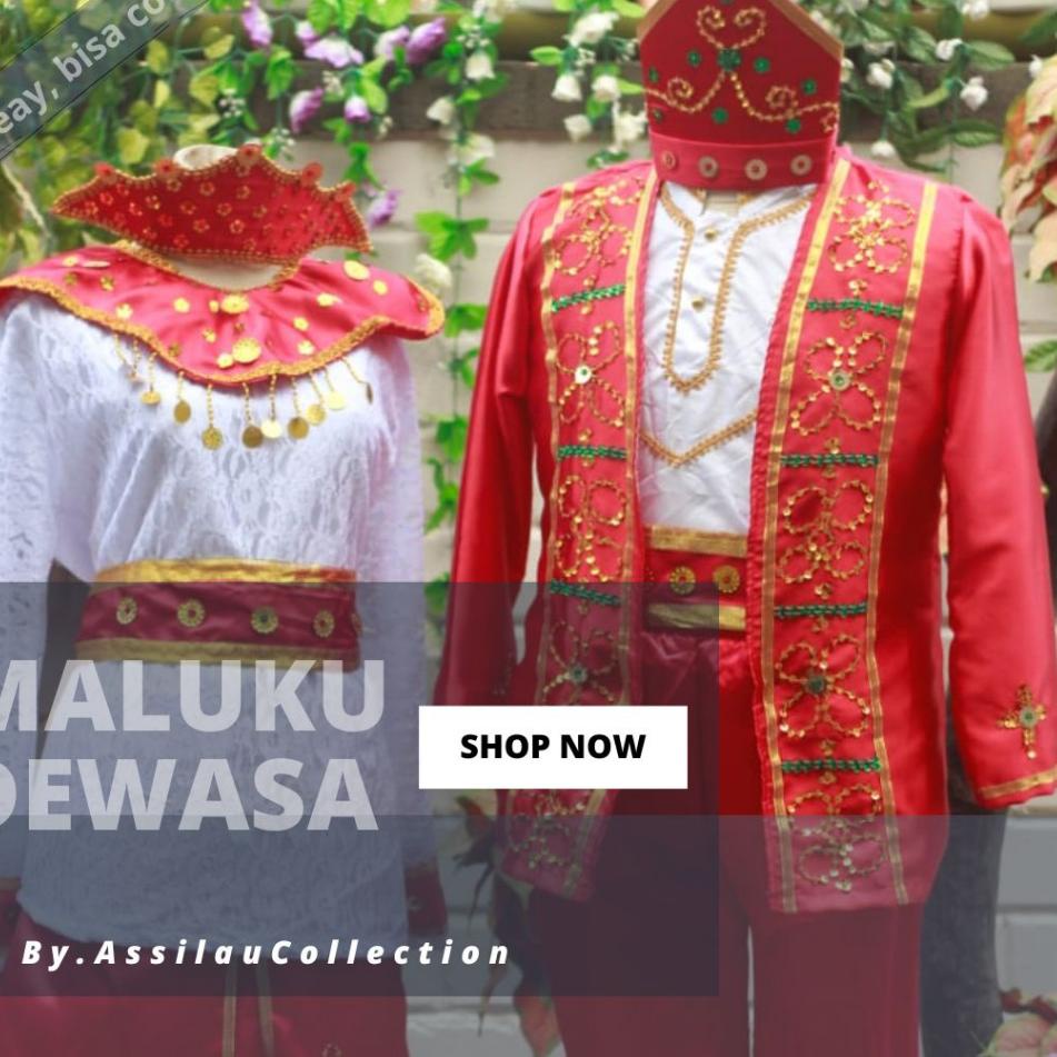 Jual Terbaru Baju Adat Dewasa Maluku Satuan Laki Cewek Shopee Indonesia