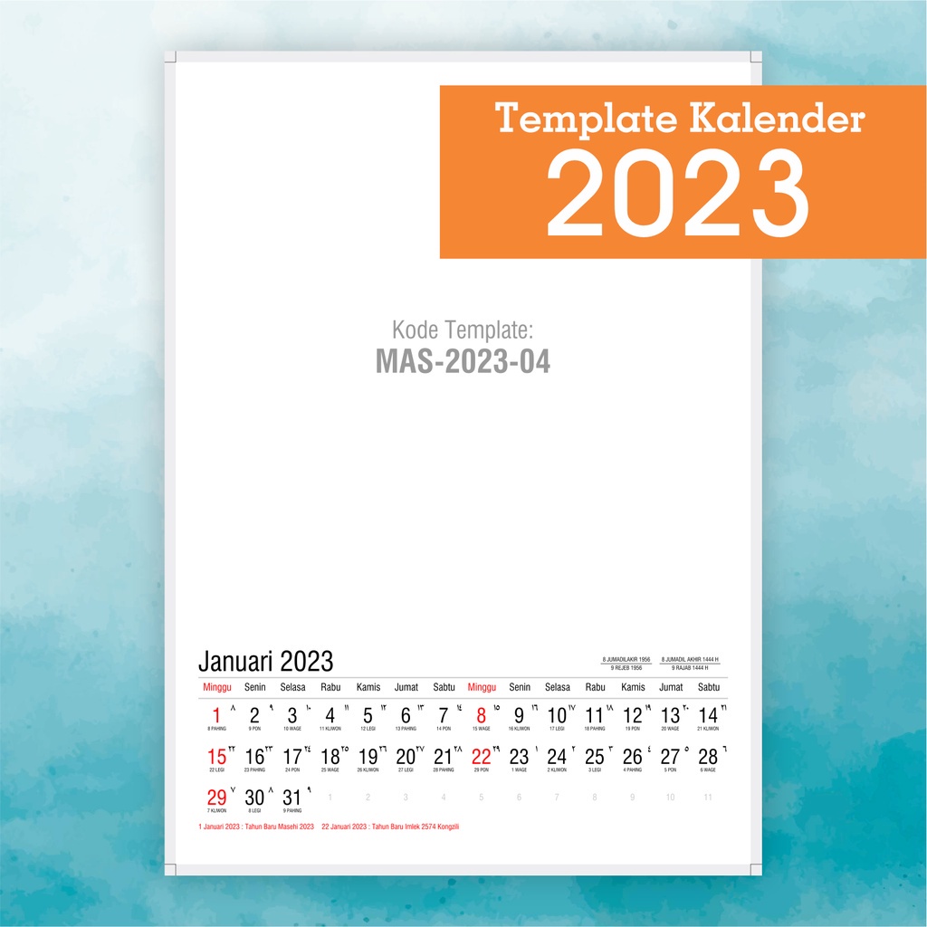 Jual DESAIN ALMANAK KALENDER 2024 DES202404 Shopee Indonesia