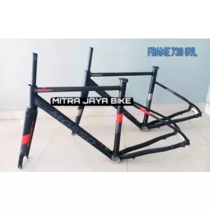 Jual FRAME MOSSO 730 GVL GRAVEL PLUS HEADSET | Shopee Indonesia