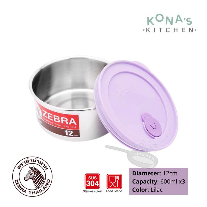Jual Zebra Food Carrier 12x3 Smart Lock II (150235) / Rantang Makanan ...