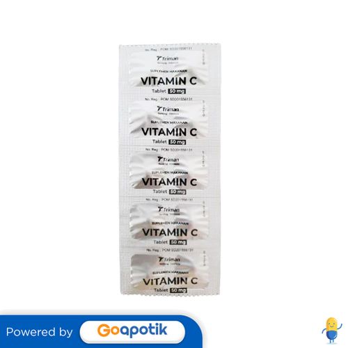 Jual VITAMIN C TRIMAN 50 MG STRIP 10 TABLET | Shopee Indonesia
