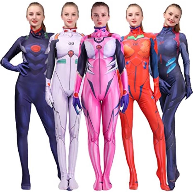 Jual READY Rolecos Evangelion Asuka Rei Shinji Mari Plugsuit Spandex