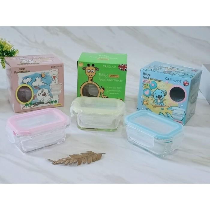 Jual Ciki Glass Baby Food Container / Mpasi Bayi 150ml Isi 2 | Shopee ...