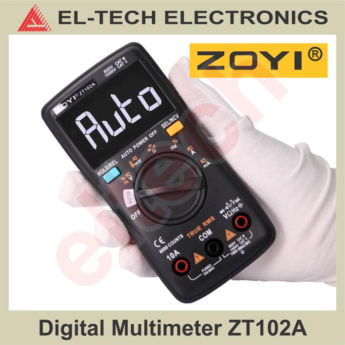 Jual Zoyi Zt102A Zt102A Digital Multimeter Multitester Avometer Shopee Indonesia