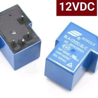 2 Pezzi Rel&egrave; Di Potenza SONGLE SLA-12VDC-SL-A, 4 Pin, Bobina 12V DC, Per PCB, Tipo Elettromagnetico