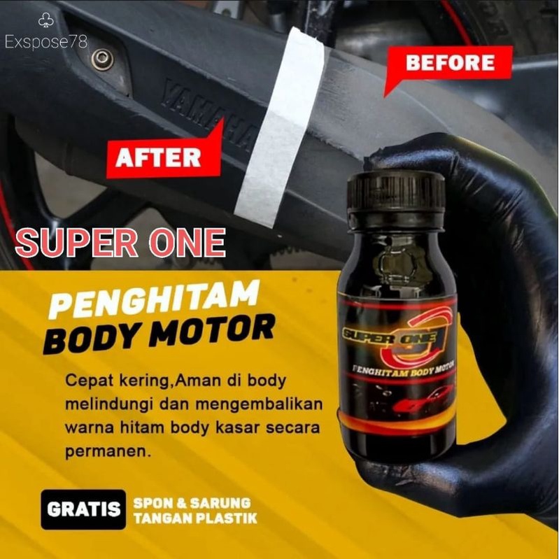 Jual Penghitam Body Motor Permanen Super One Black Magic Semir Body Kendaraan Ml Shopee