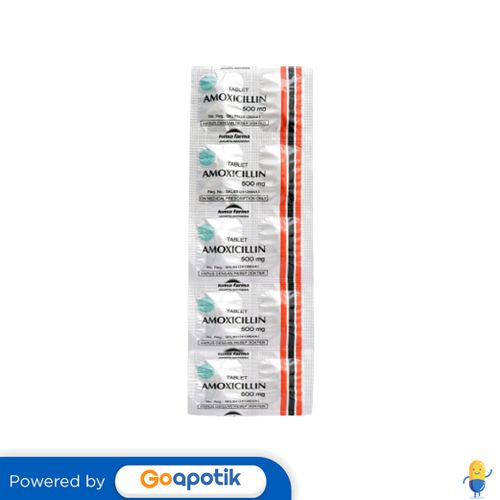 Jual AMOXICILLIN KIMIA FARMA 500 MG STRIP 10 KAPLET Shopee Indonesia
