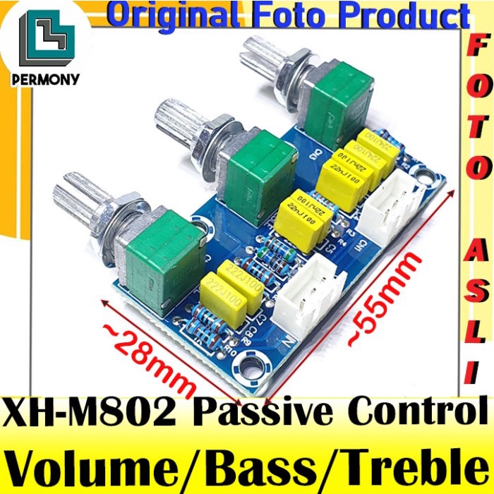 Jual Xh M Passive Tone Control Volume Treble Bass Kontrol Pasif Shopee Indonesia