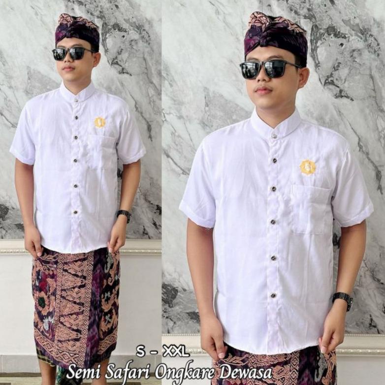 Jual Baju Semi Safari Pria Baju Adat Pria Bali Shopee Indonesia