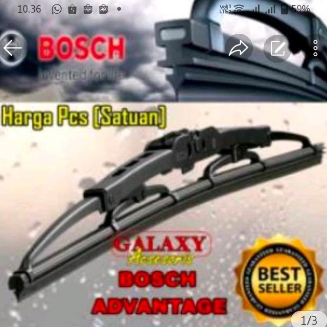 Jual Gratis Ongkir Wiper Kipas Kaca Bosch Model Besi Harga Satuan