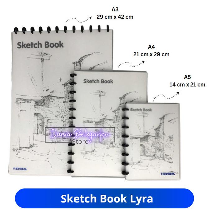 Jual HARGA DISKON Lyra Sketchbook A3 A4 A5 Refill Buku Sketsa