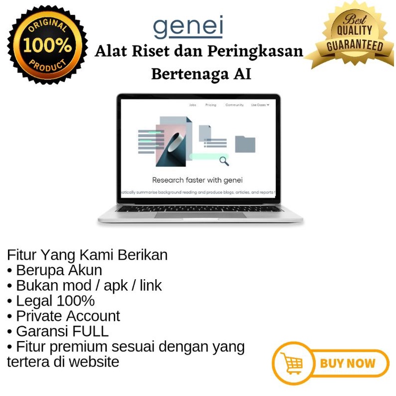 Genei.Io Alat Riset dan Peringkasan Bertenaga AI