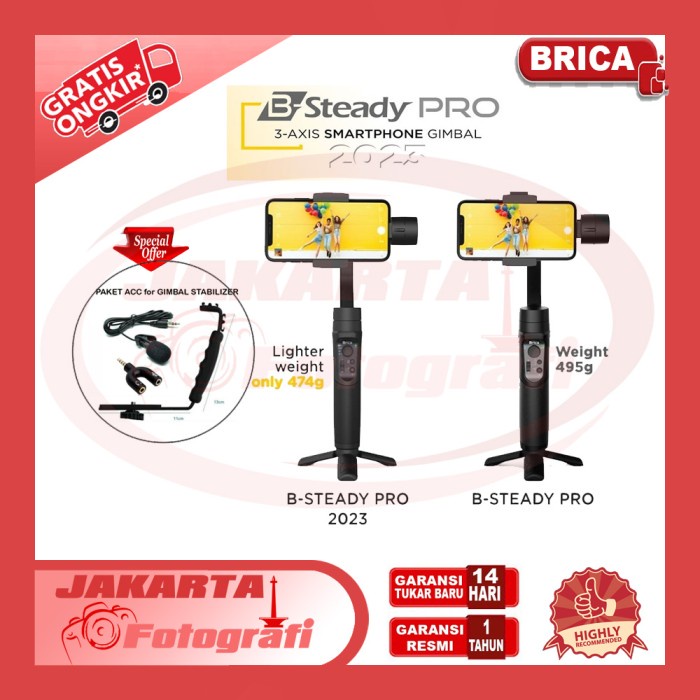 Jual Brica B-Steady PRO 2023 B Steady PRO - Gimbal 3-Axis Stabilizer ...